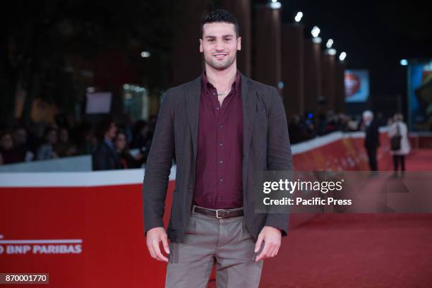 Italian boxer Guido Vianello at the Red Carpet of the movie Borg McEnroe on November 3, 2017 at Rome Film Fest in Auditorium Parco della Musica.