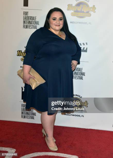 Nikki Blonsky attends the 32nd Fort Lauderdale International Film Festival Opening Night at Hard Rock Live on November 3, 2017 in Hollywood, Florida.