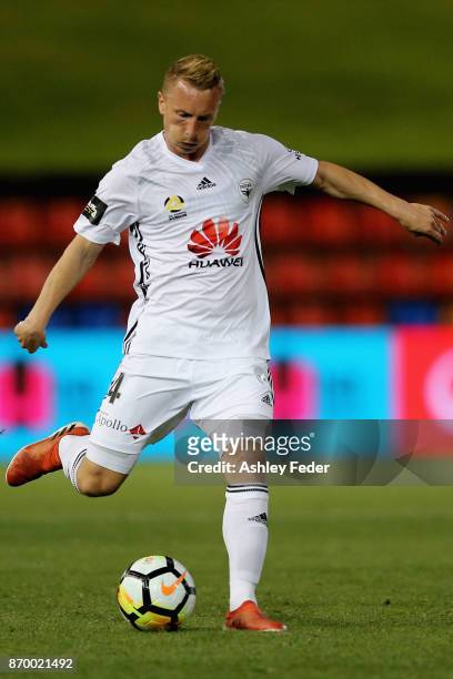 Goran Paracki of the Phoenix in action during the round five A-League match between the Newcastle Jets and the Wellington Phoenix at McDonald Jones...