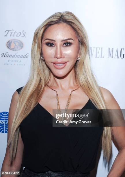 Tess Broussard attends the Los Angeles Travel Magazine Unveils Their "Fall-Holiday Issue" event at The Avalon Hotel on November 3, 2017 in Los...