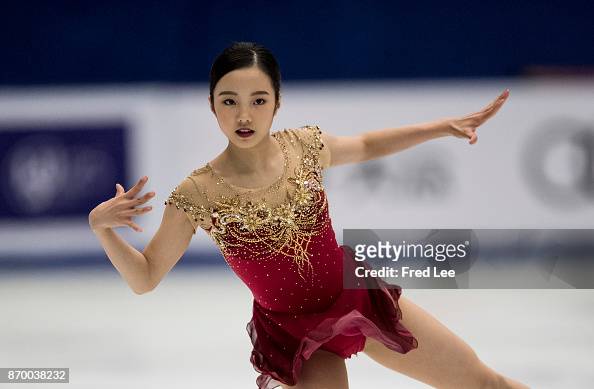 Marin Honda of Japan compete in the Ladies Free Skating on day two of ...