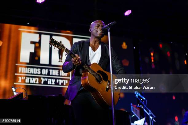 Seal performs at the FIDF Western Region Gala at The Beverly Hilton Hotel on November 2, 2017 in Beverly Hills, California.