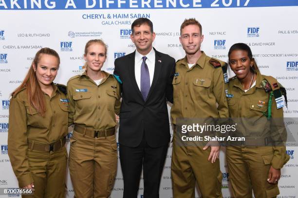 Israel Consul General of Israel in Los Angeles Sam Grundwerg at the FIDF Western Region Gala at The Beverly Hilton Hotel on November 2, 2017 in...