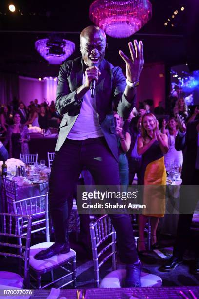 Seal performs at the FIDF Western Region Gala at The Beverly Hilton Hotel on November 2, 2017 in Beverly Hills, California.