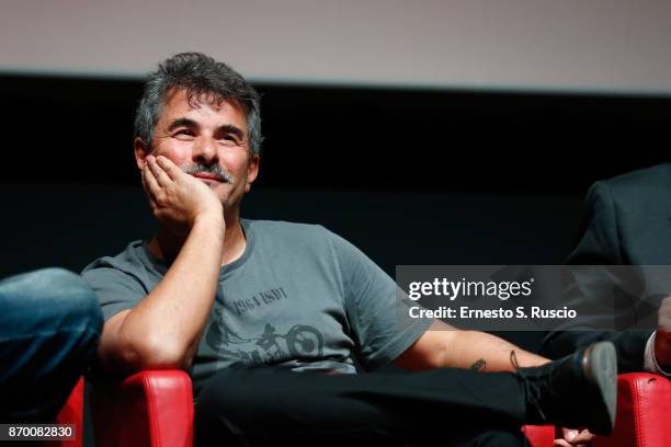 Paolo Genovese attends 'The Place' press conference during the 12th Rome Film Fest at Auditorium Parco Della Musica on November 4, 2017 in Rome,...
