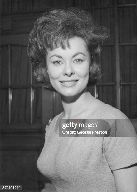 British actress Anne Heywood during a press conference at the Scala, to announce her upcoming role as 'Peter Pan' in the Christmas play, 16th October...