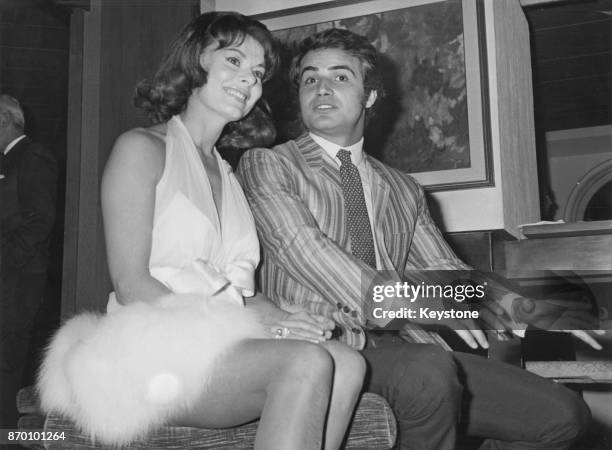 British actress Anne Heywood with Italian actor Antonio Sabato at a reception in Rome, Italy, 25th October 1968. They are both set to star in the...