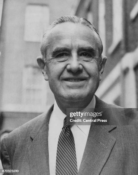 William Averell Harriman , US President Johnson's Special Envoy, arrives at 10 Downing Street in London for talks with British Prime Minister Harold...