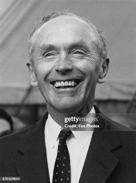 British Prime Minister Alec Douglas-Home attends the Commonwealth Prime Ministers' Conference in London, July 1964.