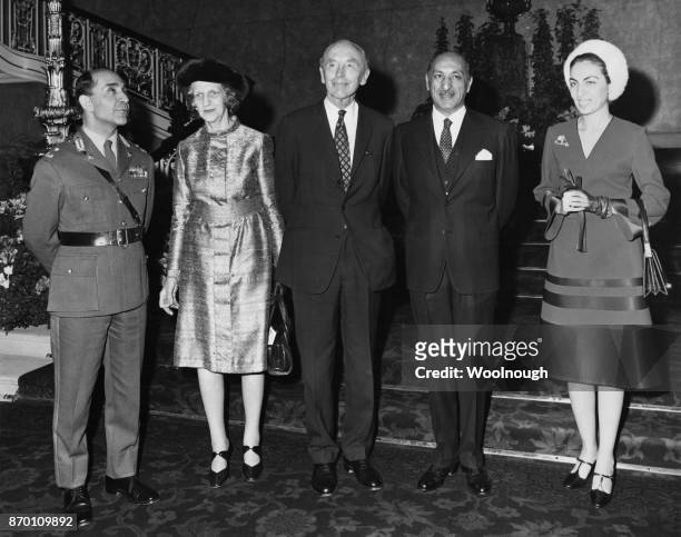 British Foreign Secretary Alec Douglas-Home entertains Mohammed Zahir Shah , the King of Afghanistan, to lunch at Lancaster House in London, 8th...