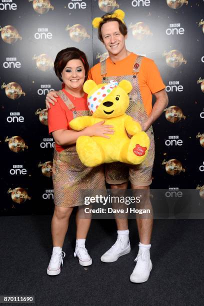 Susan Calman and Kevin Clifton attend the Strictly Come Dancing for BBC Children in Need photocall at Elstree Studios on November 4, 2017 in...