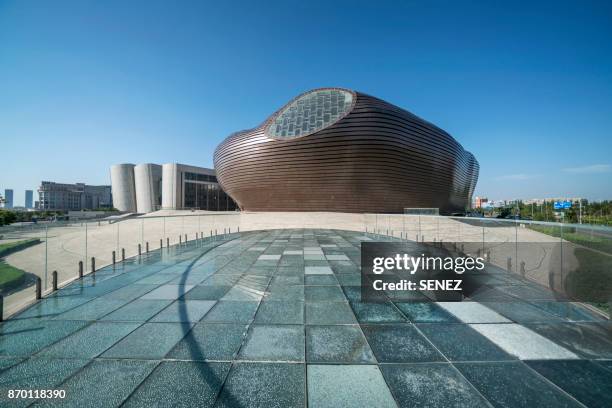 ordos museum - ordos museum stock pictures, royalty-free photos & images