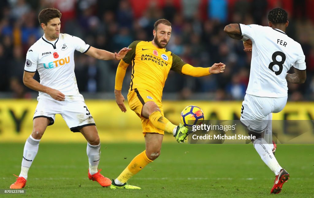 Swansea City v Brighton and Hove Albion - Premier League