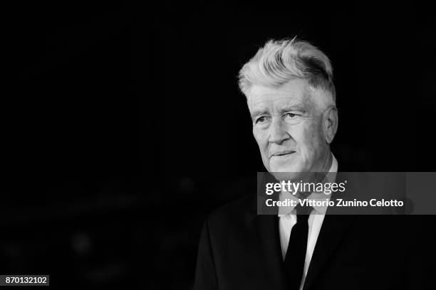David Lynch walks the red carpet during the 12th Rome Film Fest at Auditorium Parco Della Musica on November 4, 2017 in Rome, Italy.