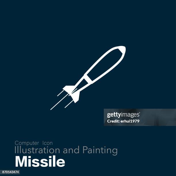 missile - rocket thruster ignition stock illustrations