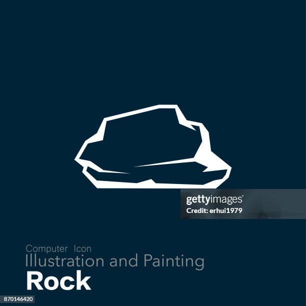 rock - boulder rock stock illustrations