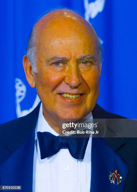 Comedian Carl Reiner at the 47th Primetime Emmy Awards Show on September 10 in Pasadena, California.