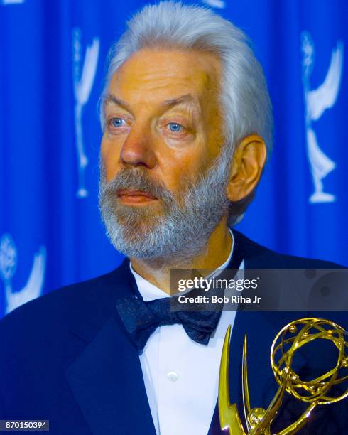 Actor Donald Sutherland at the 47th Primetime Emmy Awards Show on September 10 in Pasadena, California.