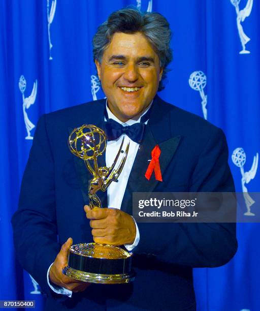 Comedian Jay Leno at the 47th Primetime Emmy Awards Show on September 10 in Pasadena, California.