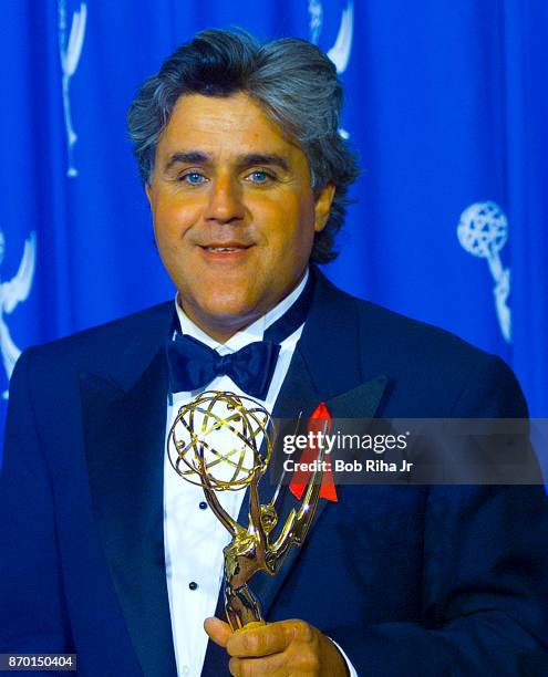 Comedian Jay Leno at the 47th Primetime Emmy Awards Show on September 10 in Pasadena, California.