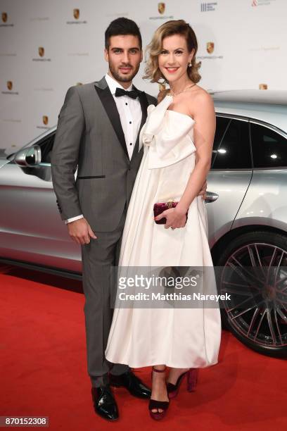 Oliver Vaid and Wolke Hegenbarth attend the Leipzig Opera Ball on November 4, 2017 in Leipzig, Germany.
