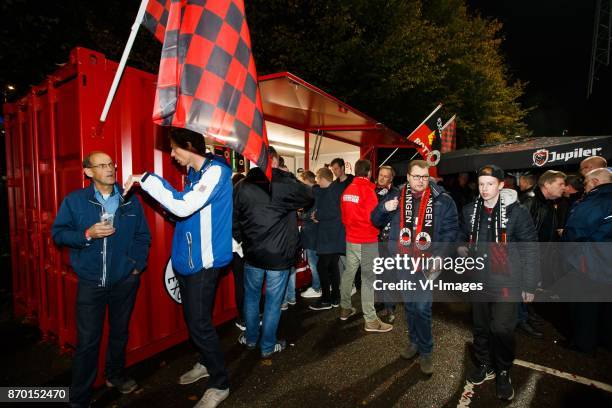 Nieuwe horeca fan plein achter de Robin van Persie tribune van stadion Woudestein / van Donge en de Roo during the Dutch Eredivisie match between sbv...