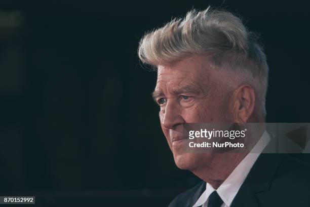 David Lynch walks the red carpet during the 12th Rome Film Fest at Auditorium Parco Della Musica on November 4, 2017 in Rome, Italy