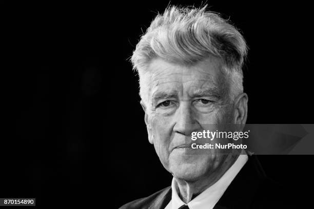 David Lynch walks the red carpet during the 12th Rome Film Fest at Auditorium Parco Della Musica on November 4, 2017 in Rome, Italy