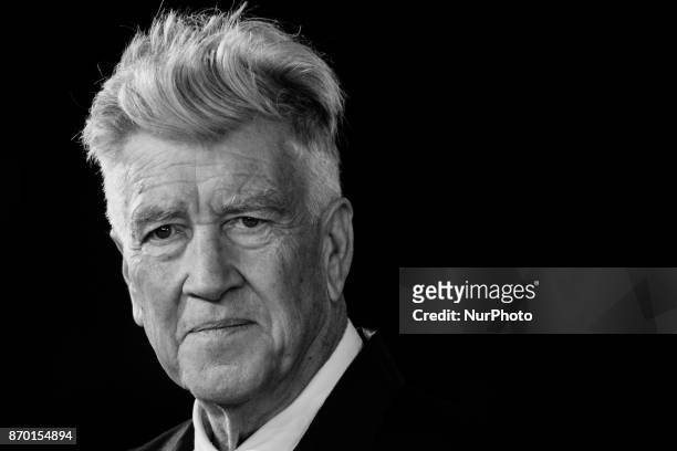 David Lynch walks the red carpet during the 12th Rome Film Fest at Auditorium Parco Della Musica on November 4, 2017 in Rome, Italy
