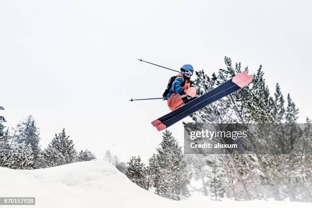 backcountry skiing in andorra - andorra people stock pictures, royalty-free photos & images