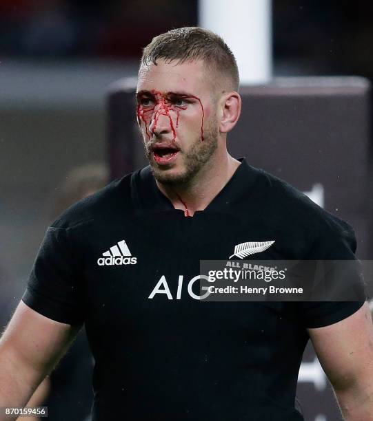 Luke Romano of New Zealand Killik Cup match between Barbarians and New Zealand at Twickenham Stadium on November 4, 2017 in London, England.