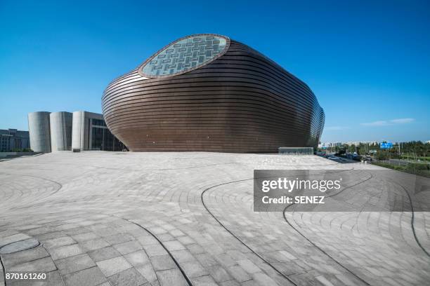 ordos museum - ordos museum stock pictures, royalty-free photos & images