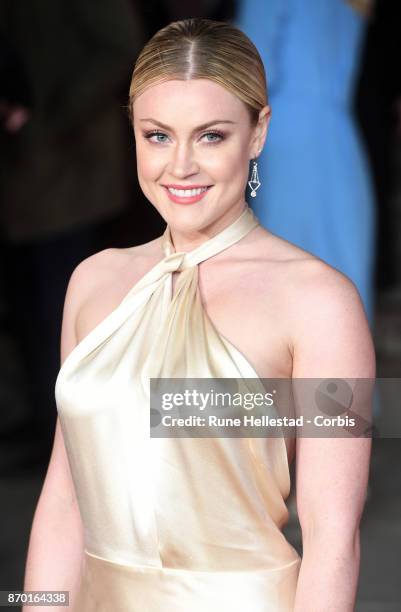 Camilla Kerslake attends the 'Murder On The Orient Express' World Premiere at Royal Albert Hall on November 02, 2017 in London, England. .