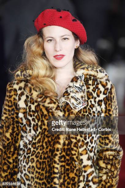 Charlotte Dellal attends the 'Murder On The Orient Express' World Premiere at Royal Albert Hall on November 02, 2017 in London, England. .