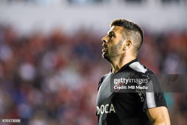 Independiente Emmanuel Gigliotti during the Copa Sudamericana quarter-finals 2nd leg match between Club Atletico Independiente and Club Nacional at...