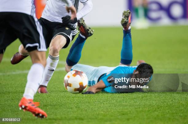 Europa League, round 4: Rosenborg BK 1-1 Zenit St Petersburg . Zenit St Petersburg's Christian Noboa.