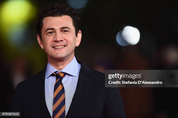 Vinicio Marchioni walks a red carpet for 'The Place' during the 12th Rome Film Fest at Auditorium Parco Della Musica on November 4, 2017 in Rome,...