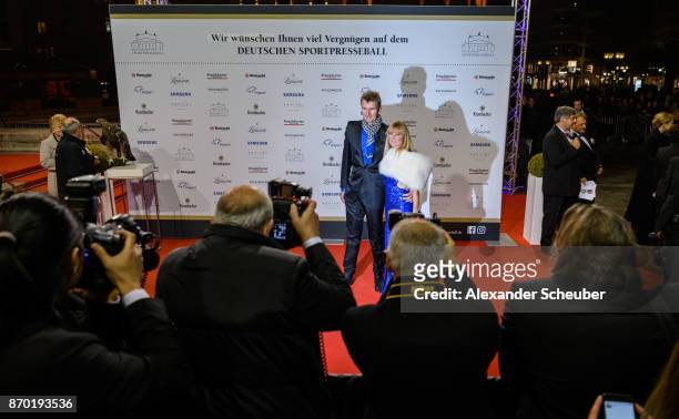 General view of the red carpet during the German Sports Media Ball at Alte Oper on November 4, 2017 in Frankfurt am Main, Germany.