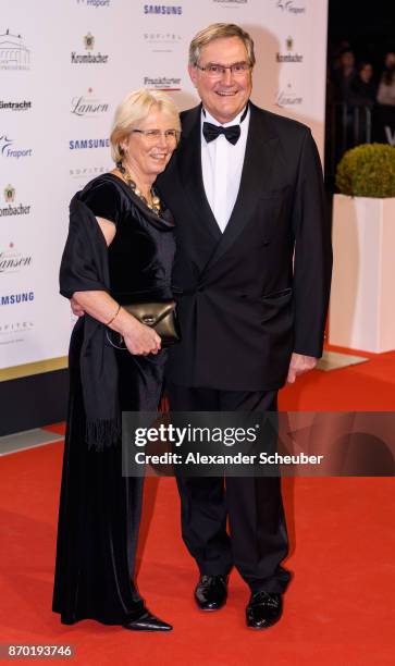 Franz Josef Jung and his wife are seen during the German Sports Media Ball at Alte Oper on November 4, 2017 in Frankfurt am Main, Germany.