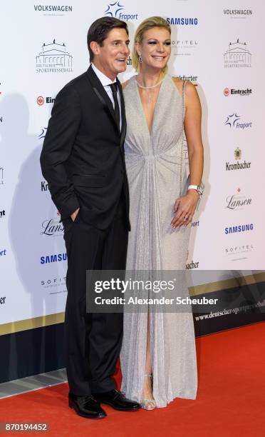 Maria Hoefl-Riesch is seen during the German Sports Media Ball at Alte Oper on November 4, 2017 in Frankfurt am Main, Germany.