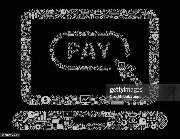 pay online-symbol business und finance vektormuster symbol - business mann anzug geschäftlicher hintergrund stock-grafiken, -clipart, -cartoons und -symbole