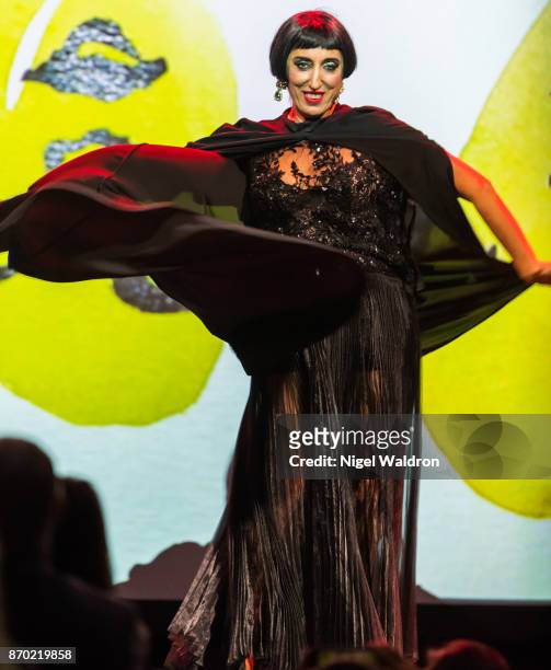 Rossy de Palma performs on stage during the Oslo World Music Festival at the Sentralen on November 4, 2017 in Oslo, Norway.
