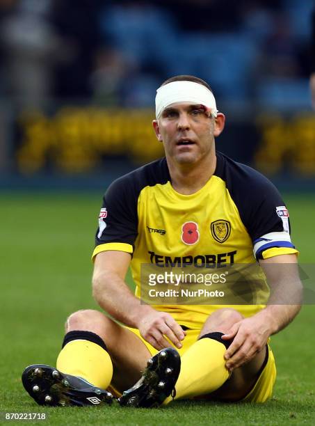 Jake Buxton of Burton Albion FC during Sky Bet Championship match between Millwall against Burton Albion FC at The Den, London on 04 Nov 2017