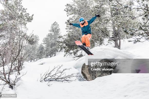 skier jumping - andorra people stock pictures, royalty-free photos & images