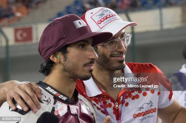 Mashel Al Naimi of Qatar and QMMF Racing poses on on the grid during the Supersport race during the FIM Superbike World Championship in Qatar - Race...