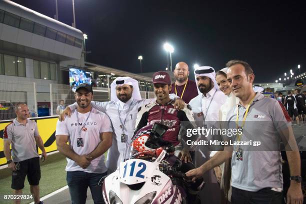 Saeed Al Salaiti of Qatar and QMMF Racing poses on on the grid during the Supersport race during the FIM Superbike World Championship in Qatar - Race...