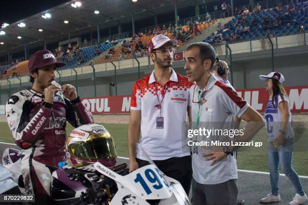 Mashel Al Naimi of Qatar and QMMF Racing prepares to start on the grid during the Supersport race during the FIM Superbike World Championship in...