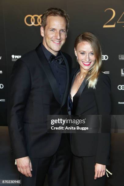 Jan Hahn and his girlfriend Constanze attend the 24th Opera Gala at Deutsche Oper Berlin on November 4, 2017 in Berlin, Germany.