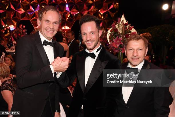Porsche AG Oliver Blume, Daniel Fuchs and Richy Mueller attend the Leipzig Opera Ball on November 4, 2017 in Leipzig, Germany.