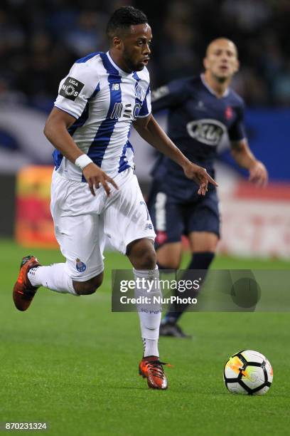 Porto's Portuguese forward Hernani during the Premier League 2017/18 match between FC Porto and Belenenses, at Dragao Stadium in Porto on November 4,...